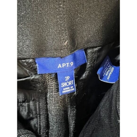 Apt. 9‎ Wool Blend Dress Pants Elastic Waistband 2P - Picture 3 of 4